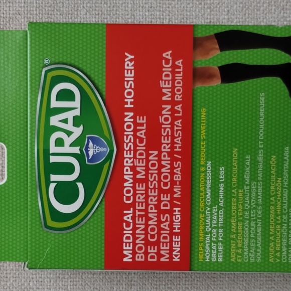 Curad Medical Compression Hosiery Knee High Black - Picture 7 of 8